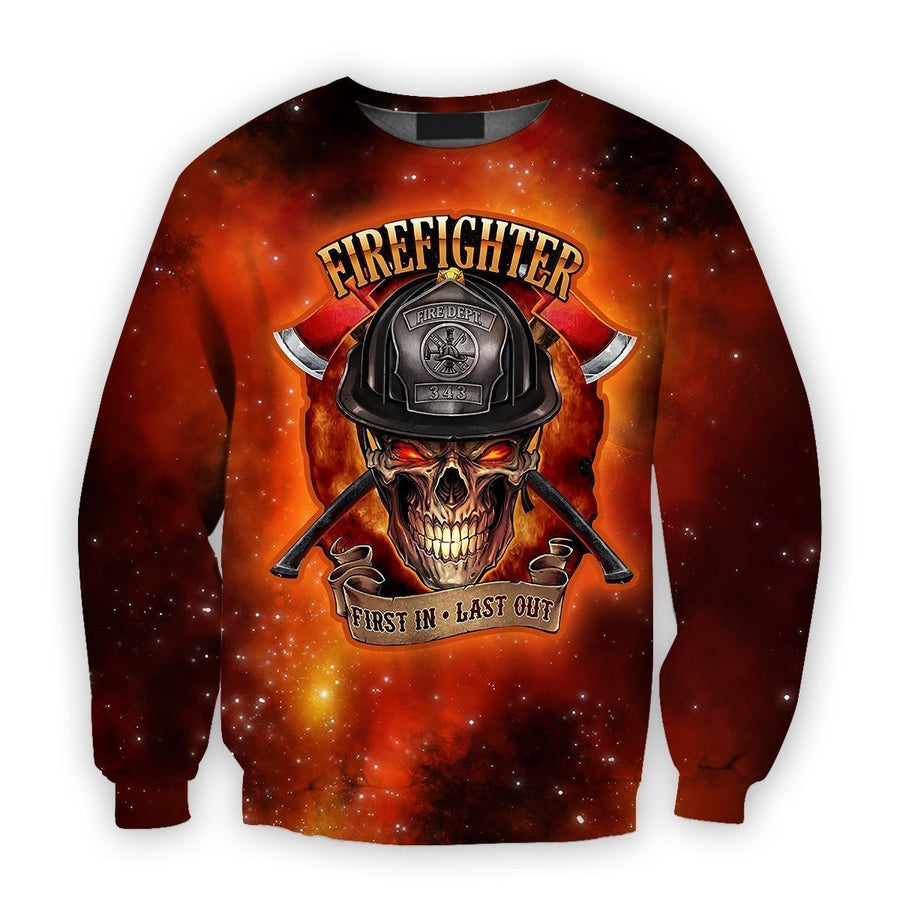 3D all over print firefighter hoodie-Apparel-HbArts-Hoodies-S-Vibe Cosy™