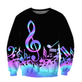 Purple Music Notes 3D All Over Printes-Apparel-HP Arts-Sweatshirt-S-Vibe Cosy™