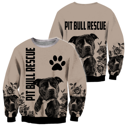 3D Unisex Shirts Pit Bull Rescue HVT03112003