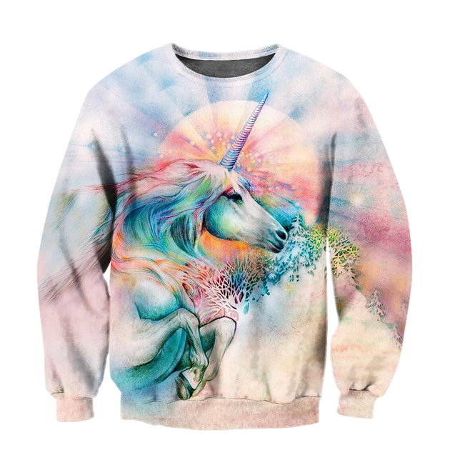 Beautiful Horse 3D All Over Printed shirt for Men and Women Pi060104-Apparel-NNK-Sweat Shirt-S-Vibe Cosy™