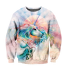 Beautiful Horse 3D All Over Printed shirt for Men and Women Pi060104-Apparel-NNK-Sweat Shirt-S-Vibe Cosy™