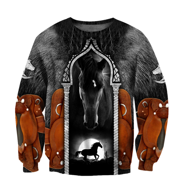 Beautiful Horse 3D All Over Printed shirt for Men and Women Pi080101-Apparel-NNK-Sweat Shirt-S-Vibe Cosy™