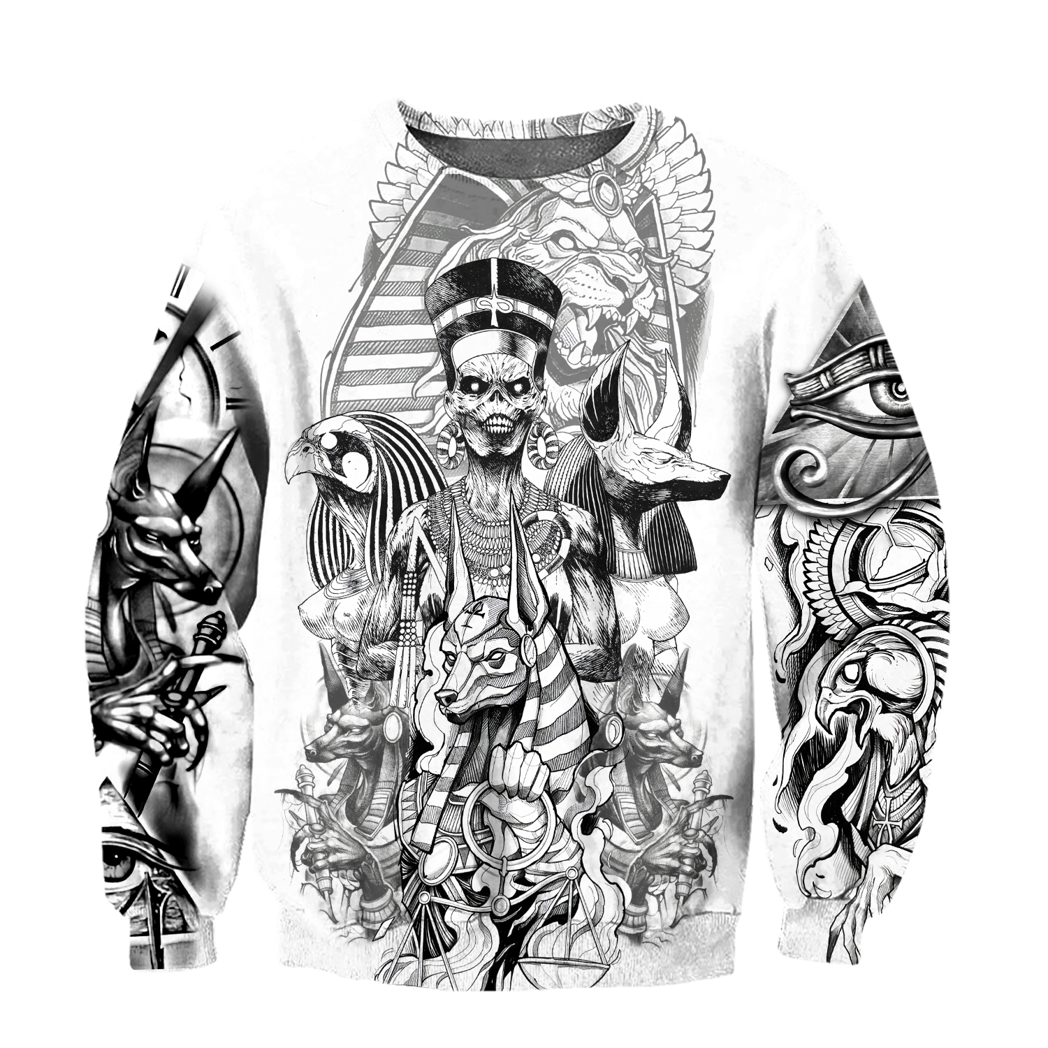 3D God of Egypt Tattoo Over Printed Shirt for Men and Women