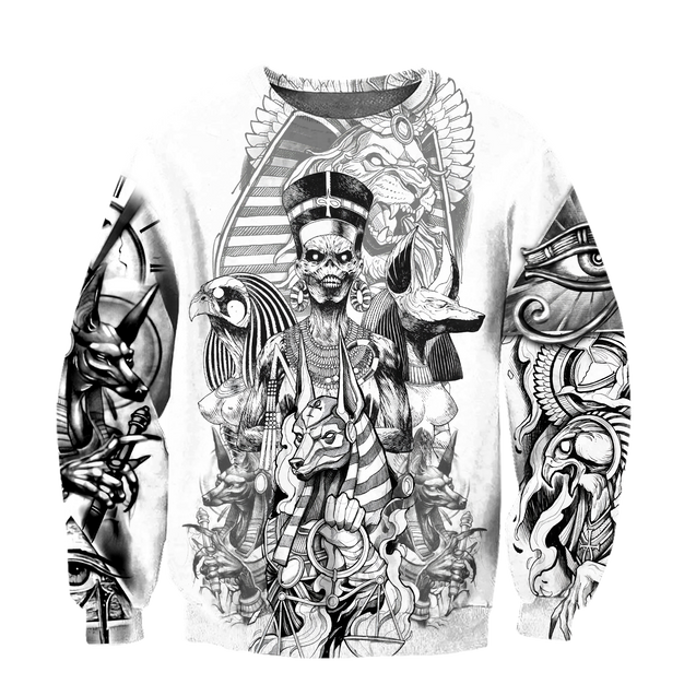 3D God of Egypt Tattoo Over Printed Shirt for Men and Women