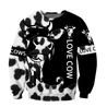 Love Cow 3D All Over Printed Shirts For Men And Woman