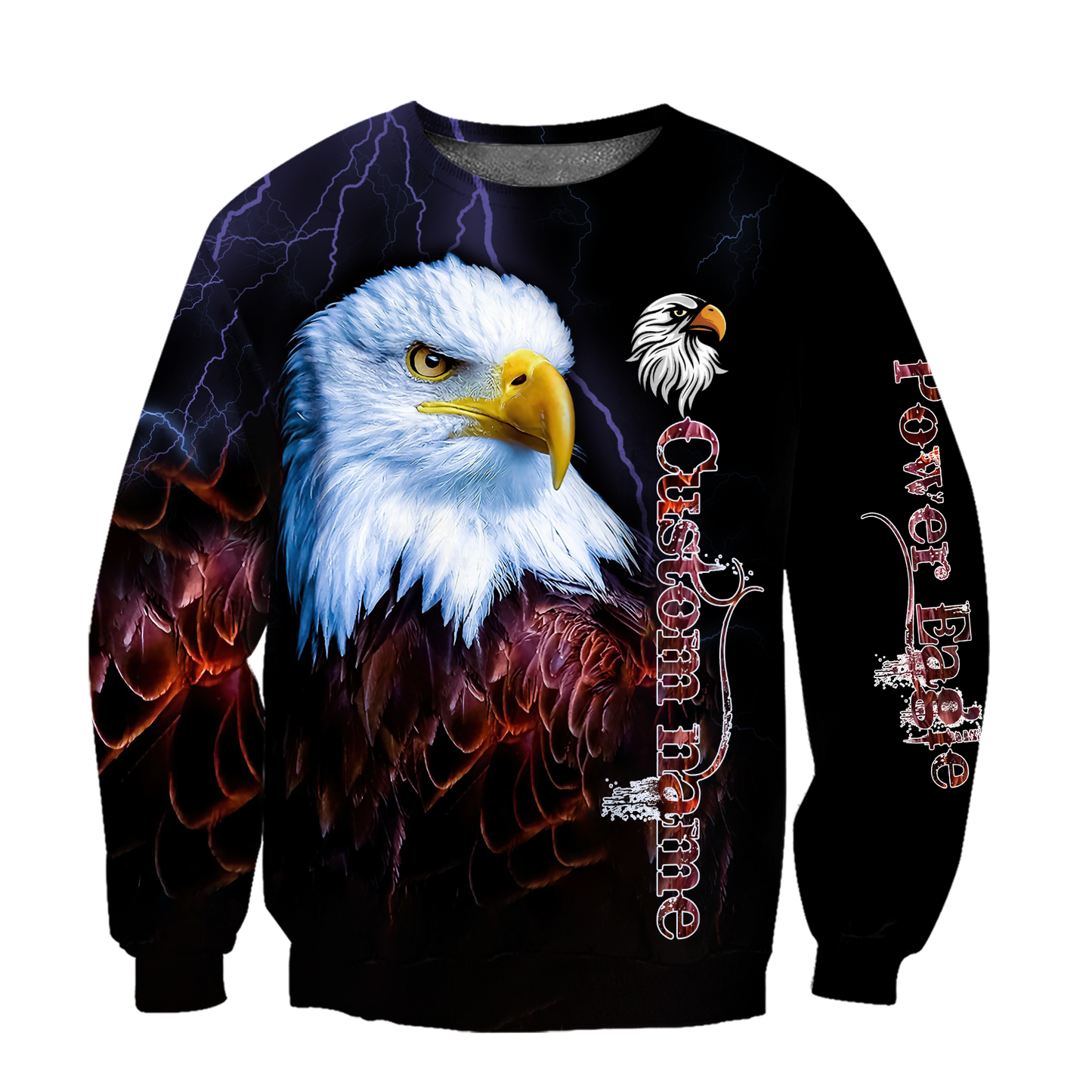 Eagle Custom Name 3D All Over Printed Shirts For Men
