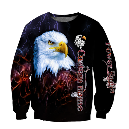 Eagle Custom Name 3D All Over Printed Shirts For Men