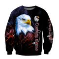 Eagle Custom Name 3D All Over Printed Shirts For Men