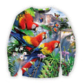 All Over Printed Parrots Shirts H405-Apparel-HbArts-Hoodies-S-Vibe Cosy™
