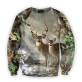 3D All Over Printed Deer Hunting Camo Clothes-Apparel-HbArts-Sweatshirt-S-Vibe Cosy™