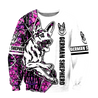 German shepherd pink tattoo 3d hoodie shirt for men and women HAC180805