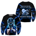 Blue Thunder Wolf 3D All Over Printed Shirts For Men and Women HAC080101
