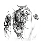 White Tiger Tattoo 3D All Over Printed  Unisex Shirts
