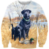 All Over Print Black Labrador-Apparel-HbArts-Sweatshirt-S-Vibe Cosy™
