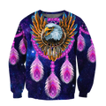 Eagle Purple Dreamcatcher Native American 3D All Over Printed Shirts VP11092002-LAM