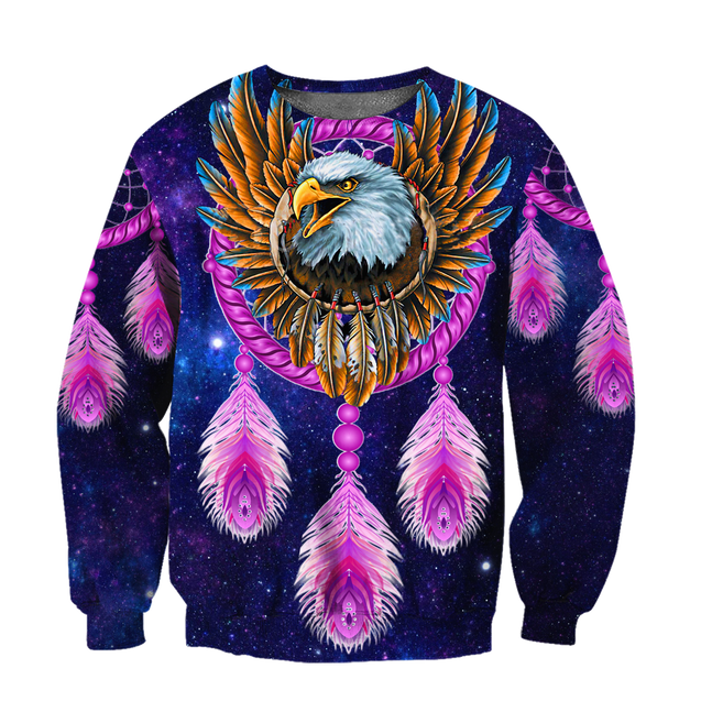 Eagle Purple Dreamcatcher Native American 3D All Over Printed Shirts VP11092002-LAM