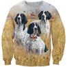 All Over Printed English Pointer Dog-Apparel-HbArts-Sweatshirt-S-Vibe Cosy™