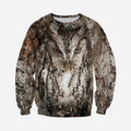 3D All Over Printed Camouflage Owl Art Shirts-Apparel-HP Arts-Sweatshirt-S-Vibe Cosy™