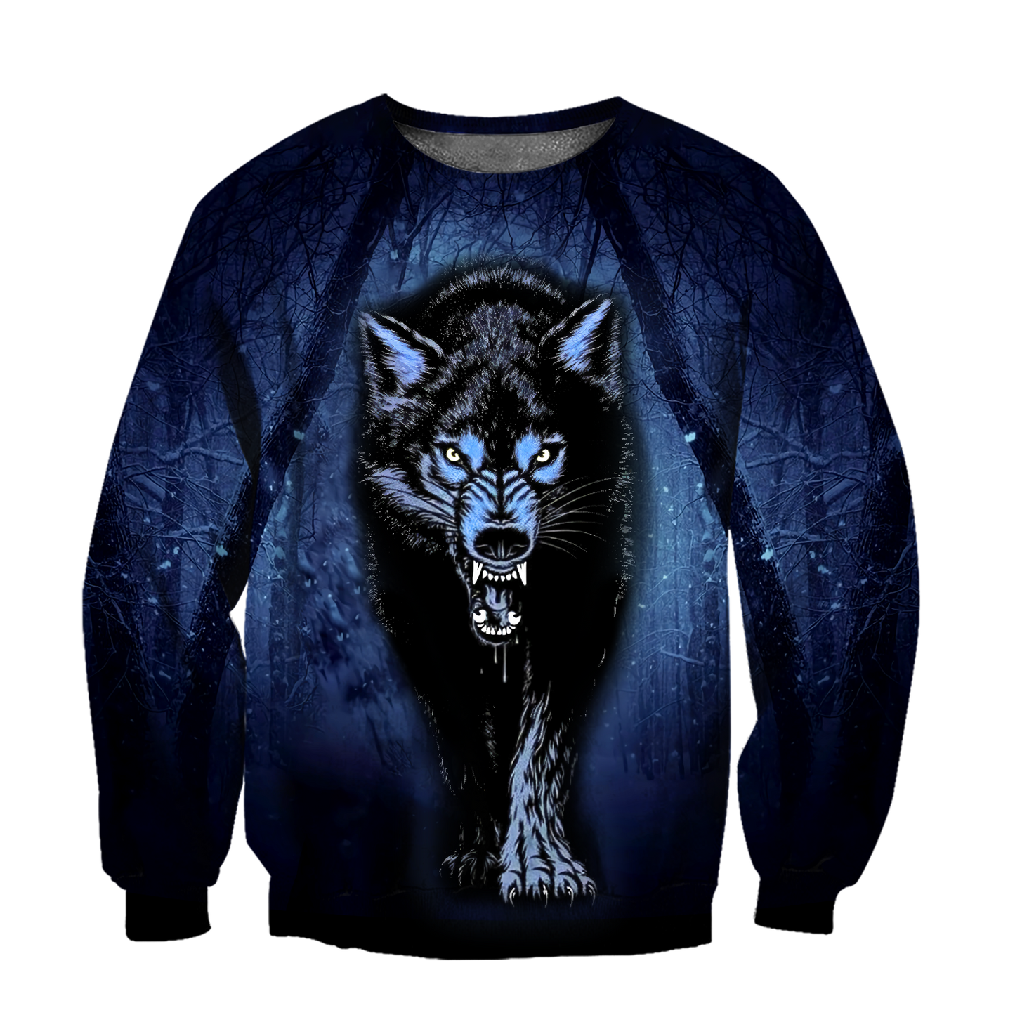 Night Wolf 3D All Over Print Hoodie T Shirt For Men and Women HHT07092016