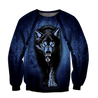 Night Wolf 3D All Over Print Hoodie T Shirt For Men and Women HHT07092016