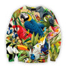 All Over Printed Parrots Shirts H201B-Apparel-HbArts-Sweatshirt-S-Vibe Cosy™