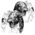 Lion Tattoo Art Hoodie T Shirt For Men and Women HAC310501-NM