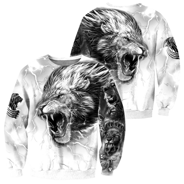 Lion Tattoo Art Hoodie T Shirt For Men and Women HAC310501-NM