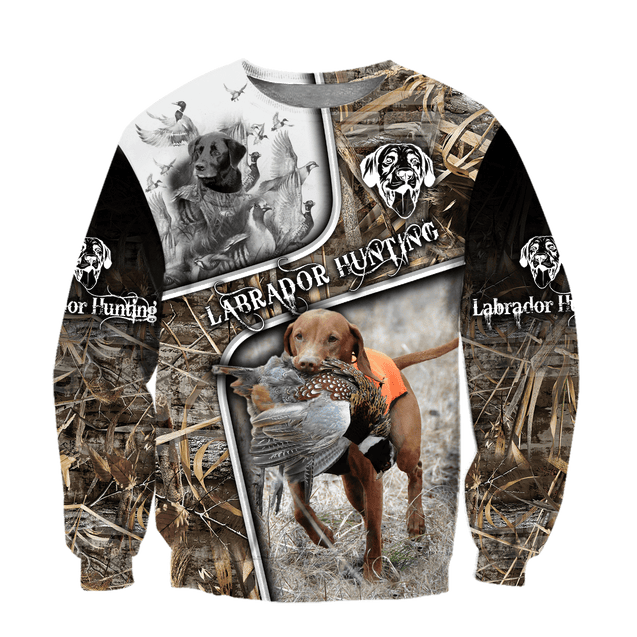 Labrador Hunting 3D Over Printed Unisex Deluxe Hoodie ML