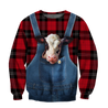 Baby Dairy Cow Hoodie T-Shirt Sweatshirt for Men and Women Pi130202-Apparel-NM-Sweater-S-Vibe Cosy™