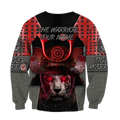 3D Tiger Samurai Warrior Custom Name Hoodie Shirt for Men and Women