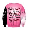 Blessed By God Spoiled By My Husband 3D All Over Printed Shirts NDD10262004