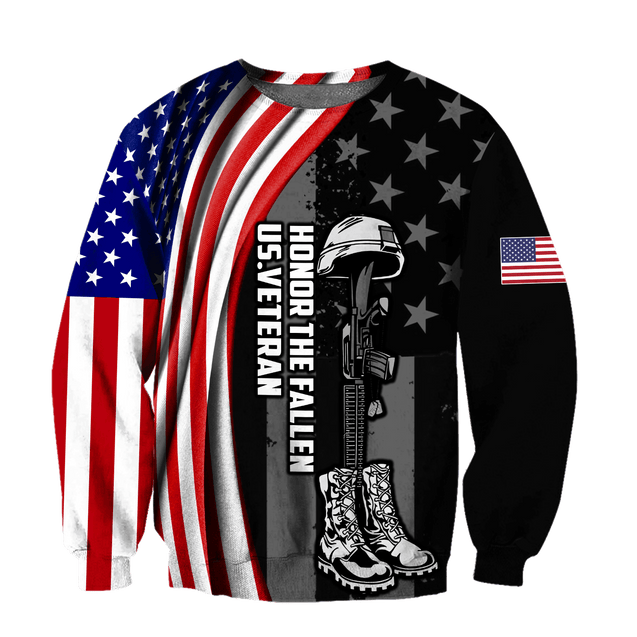 Honor The Fallen US Veteran3D All Over Printed Shirts For Men and Women MH1509203