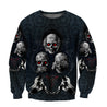 Hear No Evil, See No Evil, Speak No Evil Skulls Hoodie For Men And Women