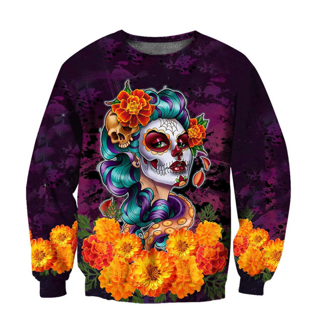 All Over Printed Day Of The Dead Catrina MH0309203-MEI