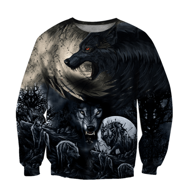 All Over Printed Mythical Wolf Hoodie VP01102001-MEI