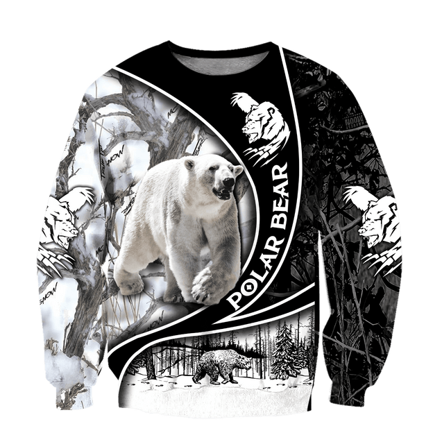 All Over Printed Polar Bear Hoodie VP03102001-MEI