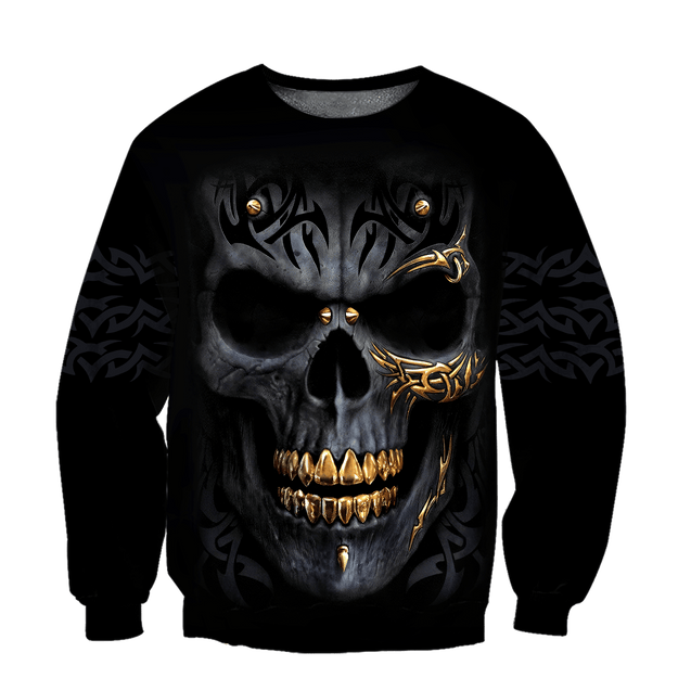 Golden Art Skulls Hoodie For Men And Women TQH201012