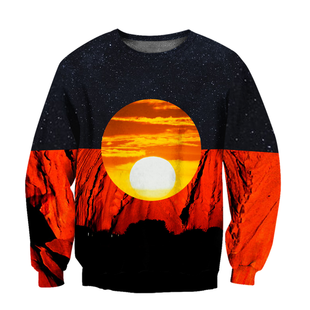 Australia Aborigina Flag 3D All Over Printed Hoodie Shirts MP040401-Apparel-MP-Sweatshirt-S-Vibe Cosy™