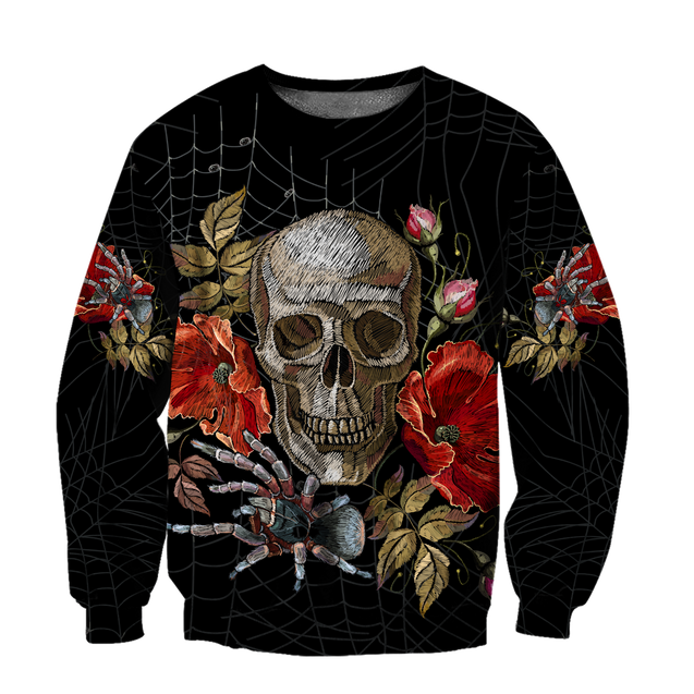 Love Skull red 3D all over printed for man and women QB06042001-Apparel-PL8386-Sweatshirt-S-Vibe Cosy™