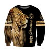 Custom Name February King Lion  3D All Over Printed  Unisex Shirt