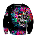 Love Skull animal full color 3D all over printed for man and women QB06092002-Apparel-PL8386-Sweatshirt-S-Vibe Cosy™