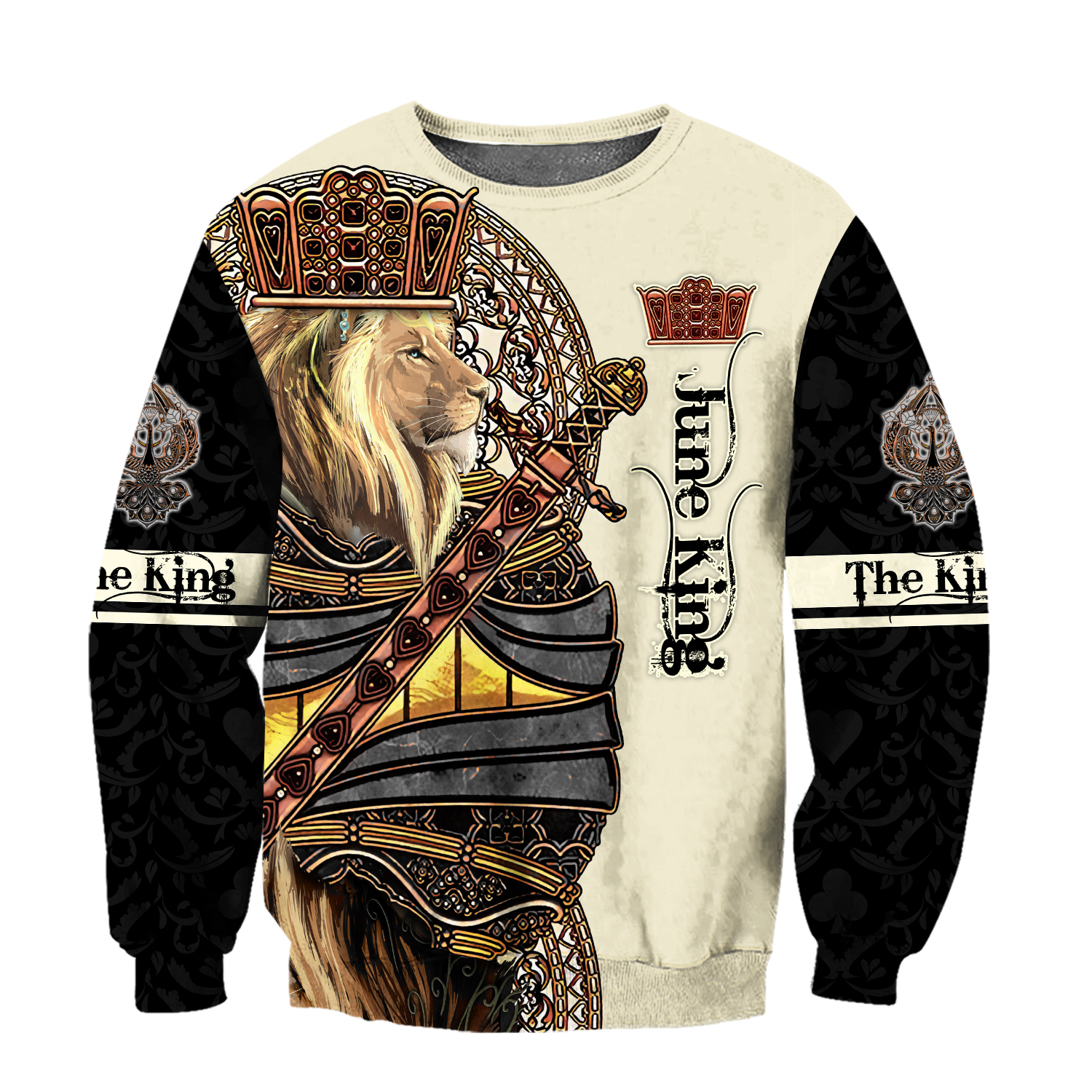 June King Lion 3D All Over Printed Unisex Shirts
