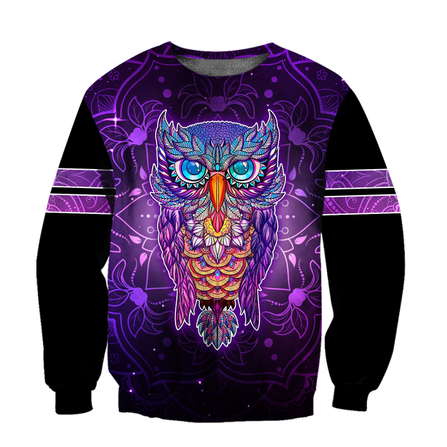 Owl 3d hoodie shirt for men and women QB05152001-Apparel-HG-Sweater-S-Vibe Cosy™