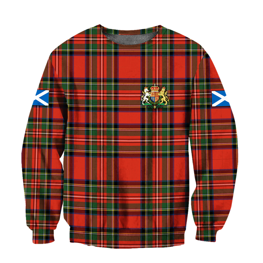 Scotland Tartan 3D All Over Printed Sweatshirt For Men and Women MH2007202-Apparel-TT-Sweatshirt-S-Vibe Cosy™