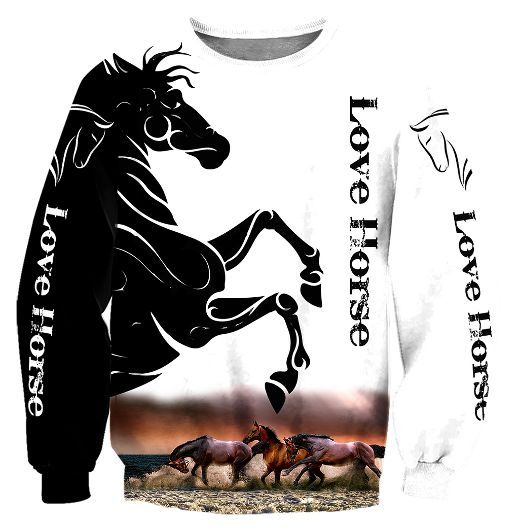 Love Horse 3D All Over Printed Shirts HVT12112001