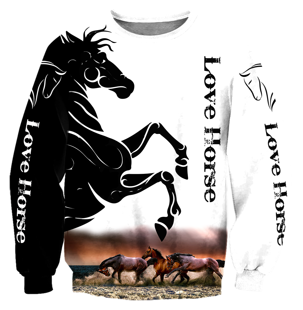 Love Horse 3D All Over Printed Shirts HVT12112001