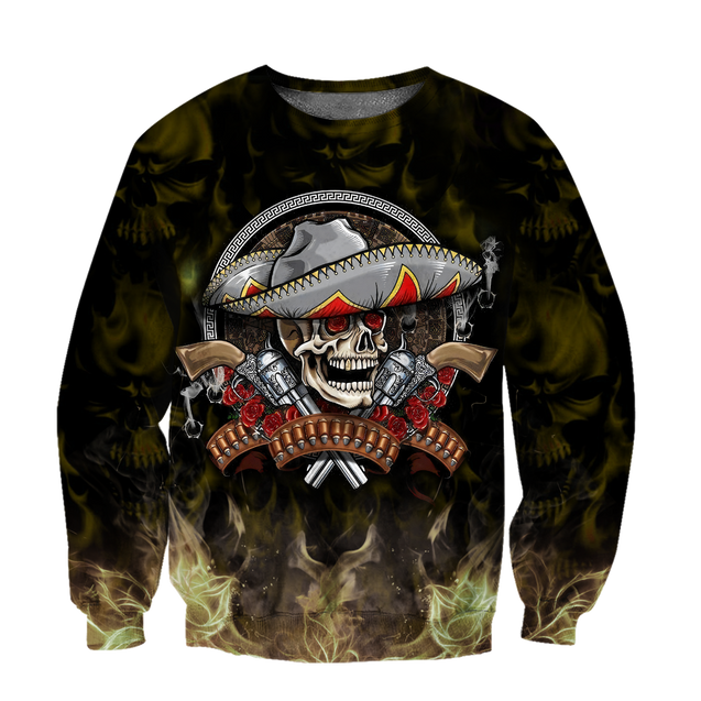 All Over Printe Beautiful Mexico Day Of The Dead Hoodie