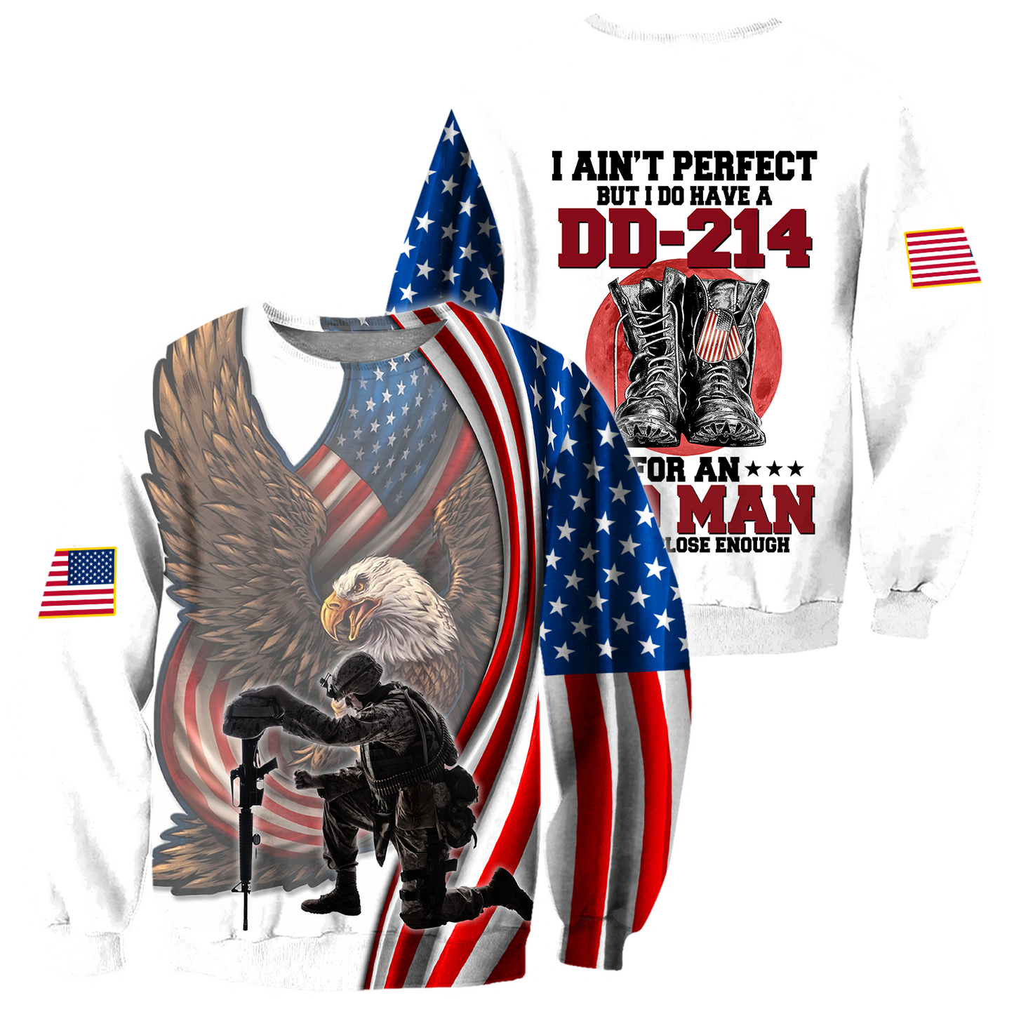 I Have A DD-214 US Veteran  3D All Over Printed Shirts DQB21102001