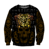 Golden Viking Skull Hoodie MEI