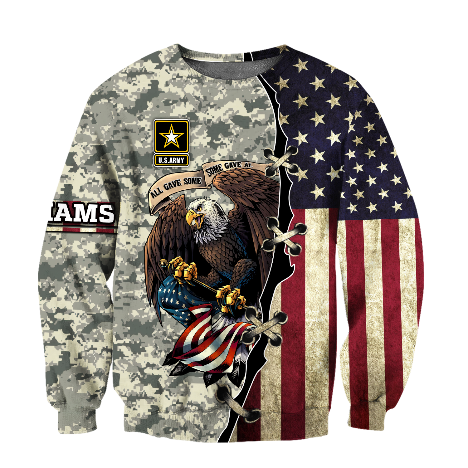 Army Customize Name 3D All Over Printed Shirts TA091420020S